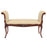 Teak Wood Upholstered Bench