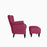 Greggs Wide Tufted Armchair and Ottoman