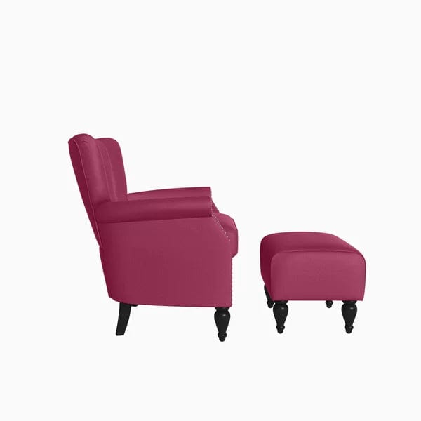 Greggs Wide Tufted Armchair and Ottoman