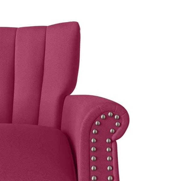 Greggs Wide Tufted Armchair and Ottoman