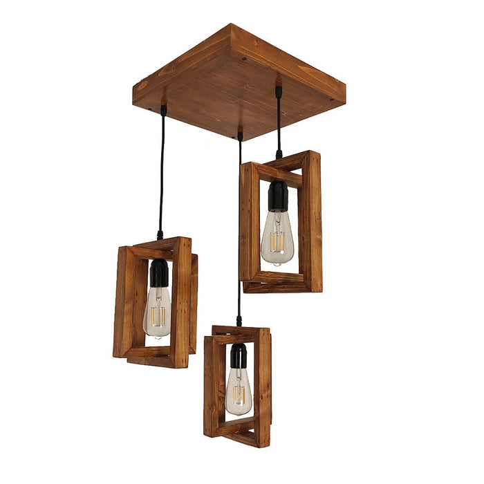 Gyro Brown Cluster Hanging Lamp