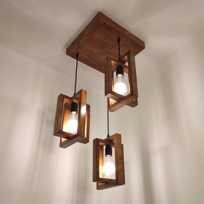 Gyro Brown Cluster Hanging Lamp