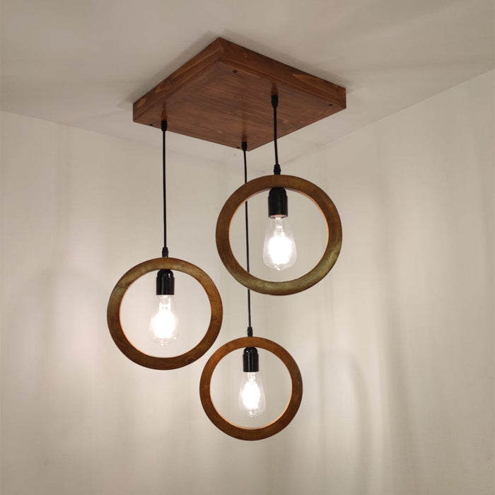 Halo Brown Cluster Hanging Lamp