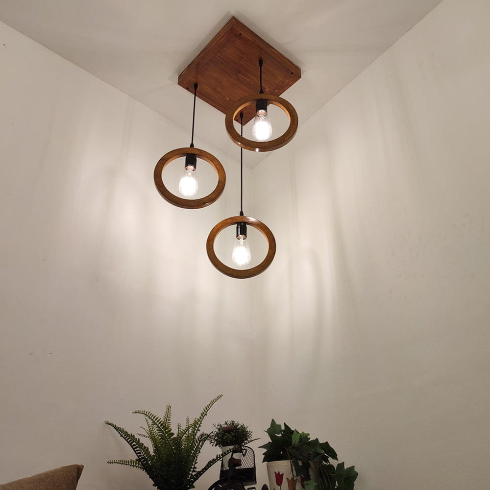 Halo Brown Cluster Hanging Lamp