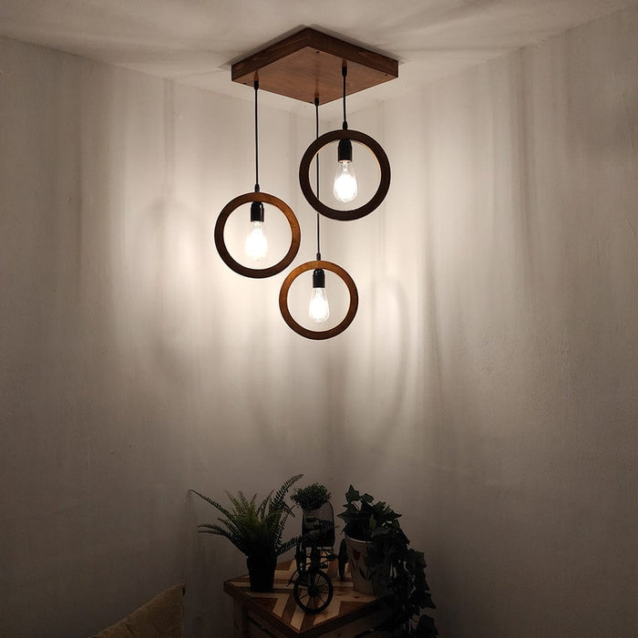 Halo Brown Cluster Hanging Lamp