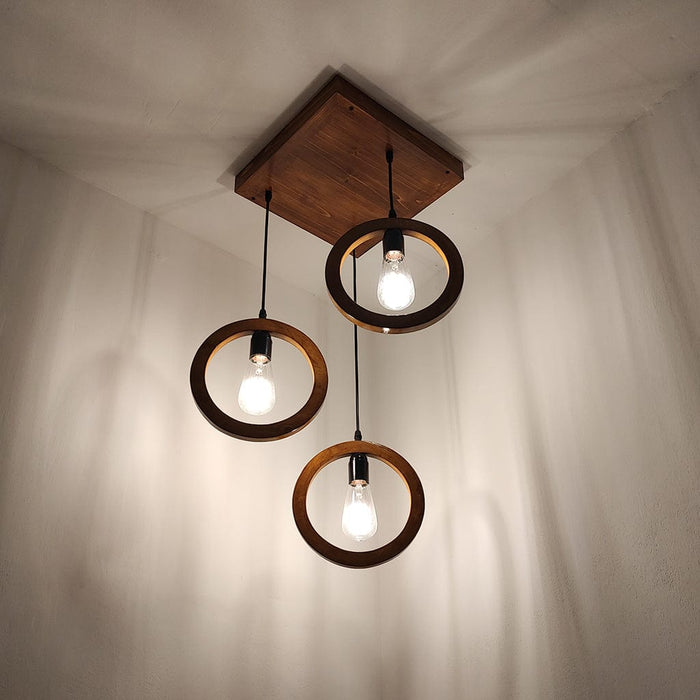 Halo Brown Cluster Hanging Lamp