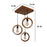 Halo Brown Cluster Hanging Lamp