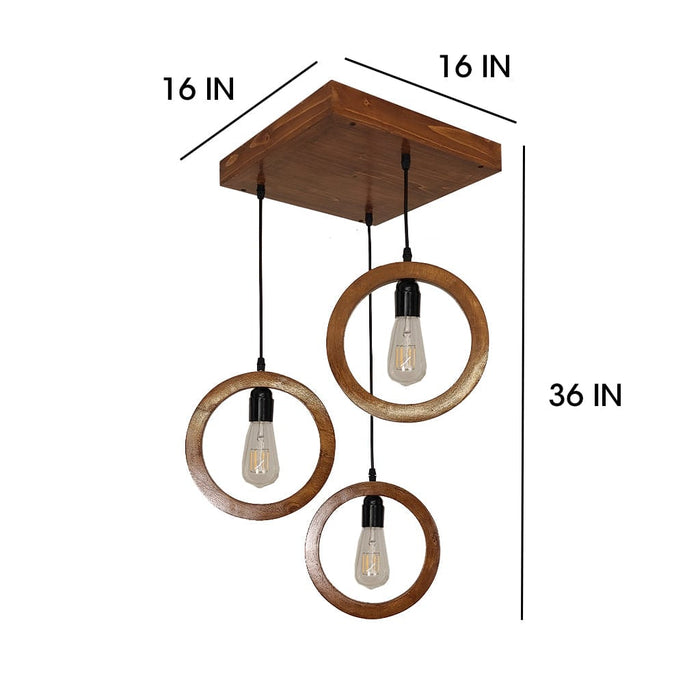 Halo Brown Cluster Hanging Lamp