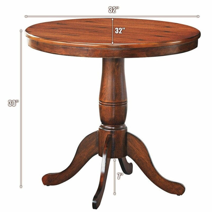 Wooden Sheesham Wood Round Dinning Table
