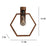 Hex Brown Wooden Wall Light