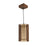 Hexa Brown Wooden Single Hanging Lamp