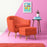 Hiltonia Wide Tufted Barrel Chair and Ottoman
