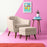 Hiltonia Wide Tufted Barrel Chair and Ottoman
