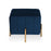 DOE BUCK SQUARE GOLD OTTOMAN STAINLESS STEEL IN BLUE