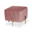 DOE BUCK SQUARE GOLD OTTOMAN STAINLESS STEEL IN PINK