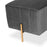 DOE BUCK SQUARE GOLD OTTOMAN STAINLESS STEEL IN GREY