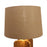 Jet Wooden Floor Lamp with Premium Beige Fabric Lampshade