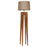 Jet Wooden Floor Lamp with Premium Beige Fabric Lampshade