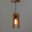 Jet Beige Wooden Single Hanging Lamp