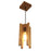 Jet Beige Wooden Single Hanging Lamp