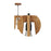 Jet Beige Wooden Single Hanging Lamp