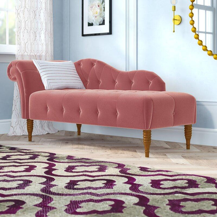 Tufted Right-Arm Chaise Lounge
