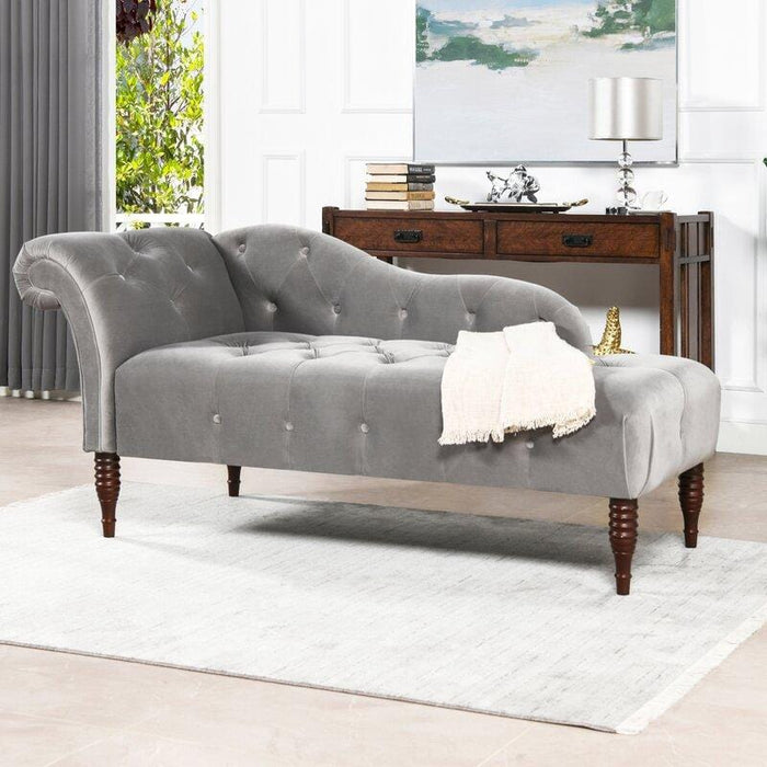 Tufted Right-Arm Chaise Lounge