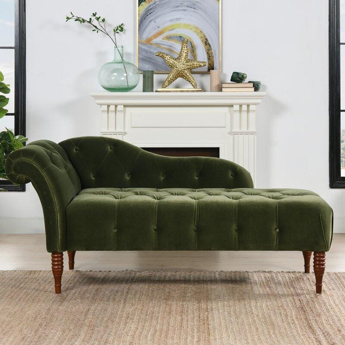 Tufted Right-Arm Chaise Lounge
