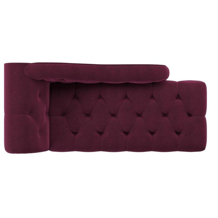 Tufted Right-Arm Chaise Lounge