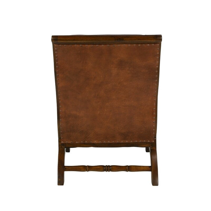 Teak Wood Armchair  Lounge Chair with Ottoman