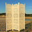 3 Panels wooden partition Solid Wood Folding Room Divider