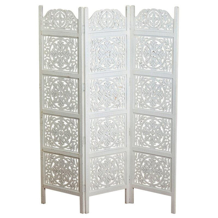 3 Panels wooden partition Solid Wood Folding Room Divider