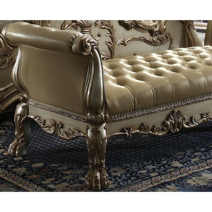 Lissandra Upholstered Bench Golden