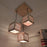 Lyon Beige Wooden Cluster Hanging Lamp