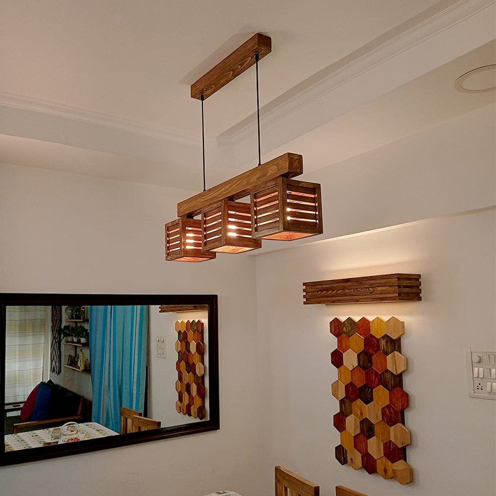 Ventus Brown Wooden Series Hanging Lamp