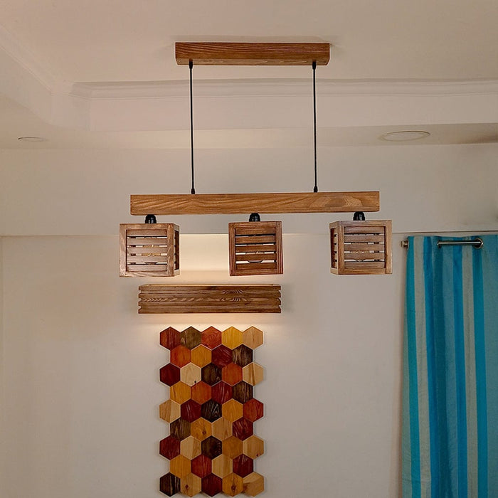 Ventus Brown Wooden Series Hanging Lamp