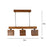 Ventus Brown Wooden Series Hanging Lamp