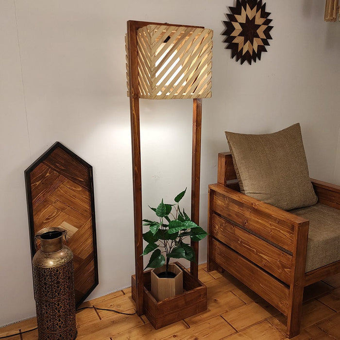 Lyon Wooden Floor Lamp