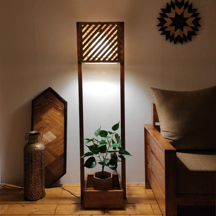 Lyon Wooden Floor Lamp