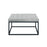 Living Room Coffee Table Wide Leatherette Tufted Square Cocktail Table, Large Bench