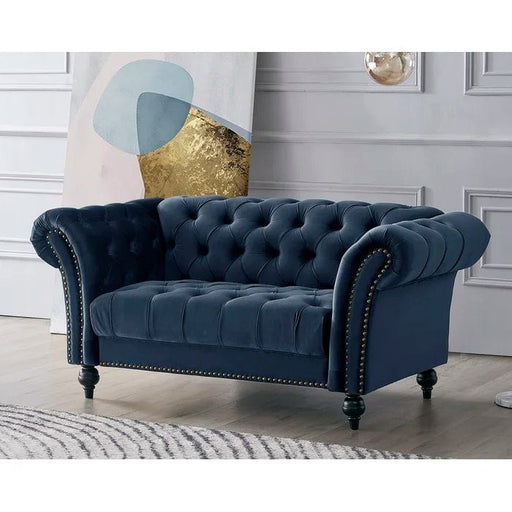 Mayfair Grey 2 Seater Chesterfield Sofa