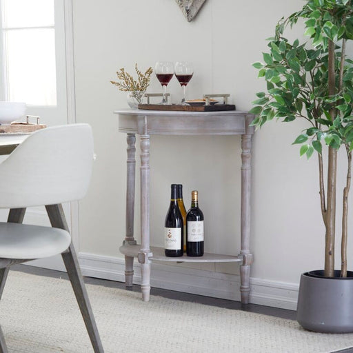 Half Moon shape Wooden Console Table