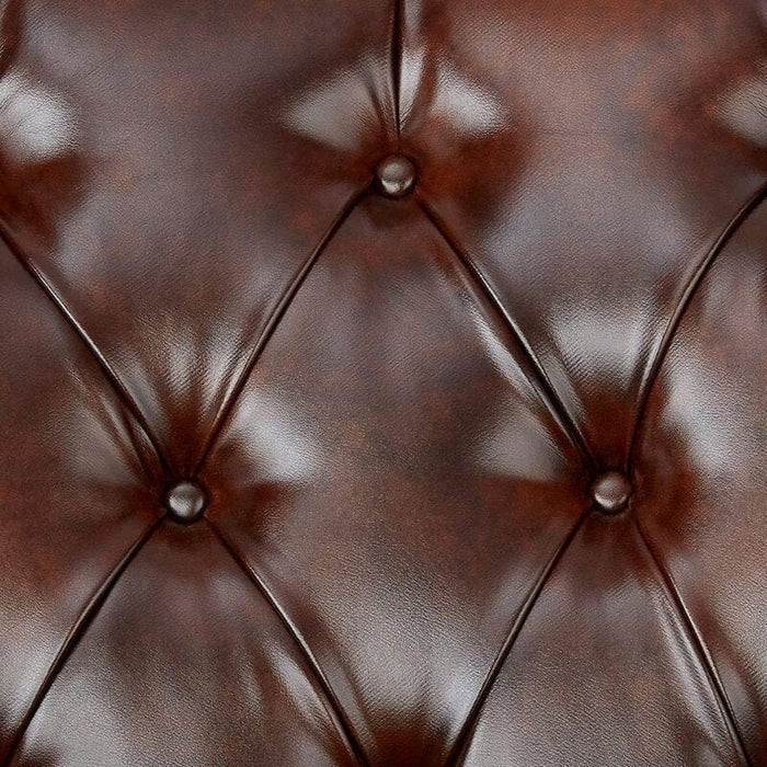 Wooden Handcarved Teak Wood Sofa Wide Tufted Armchair