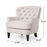 Michaelson Wide Tufted Armchair and Ottoman