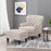 Michaelson Wide Tufted Armchair and Ottoman