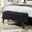 Mortensen Upholstered Flip Top Storage Bench