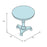 Tall Solid Wood Pedestal End Table