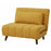Wide Linen Convertible Chair