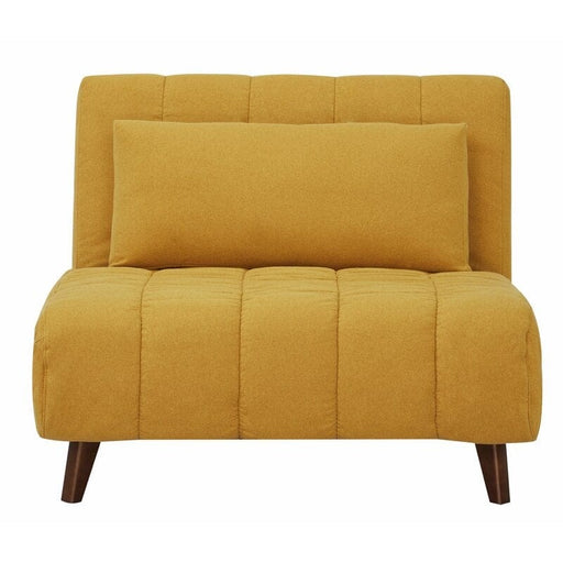 Wide Linen Convertible Chair