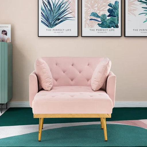 Ninad Tufted Two Arm Flared Arms Reclining Chaise Lounge